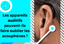 Le visuel illustre le sujet traitant des aides auditives et des acouphènes