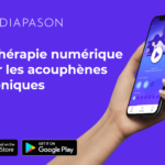 Cette image illustre l'application Diapason pour acouphènes chronique